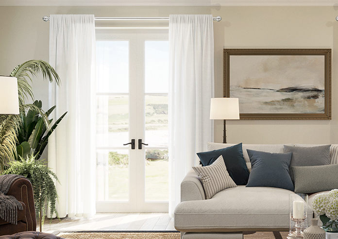 Tanami Voile, White Dawn - Made to Measure Curtains - Image 3